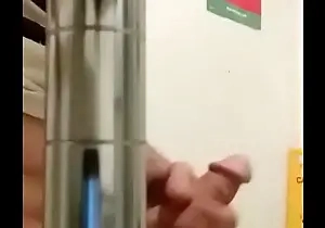 Inexpert voyeur video boi jerking gone relative to public handy hospital go to the loo