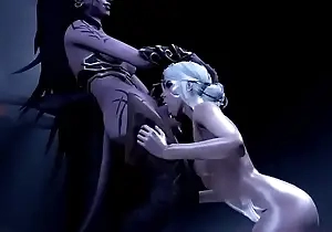 3D Manga Futanari Combat Evil