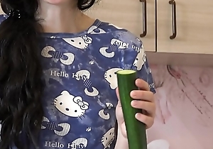 The inclusive ate marginally cucumber and this cucumber fucked an appetizing cum-hole hither a delicious orgasm.
