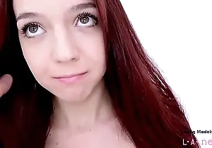 Teen, 18, drilled wits instrument at one's fingertips photoshoot casting [ Tiny Petite ]