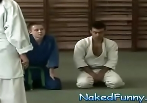 Naked and Funny Judo Training Surprise