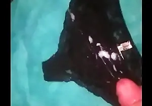 Cum on panties unequalled cum soaked Stygian panties